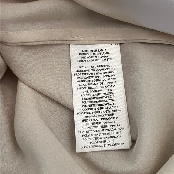 NWT Lauren Ralph Lauren Classic Fit Satin Charmeuse Shirt - Picture 9 of 11